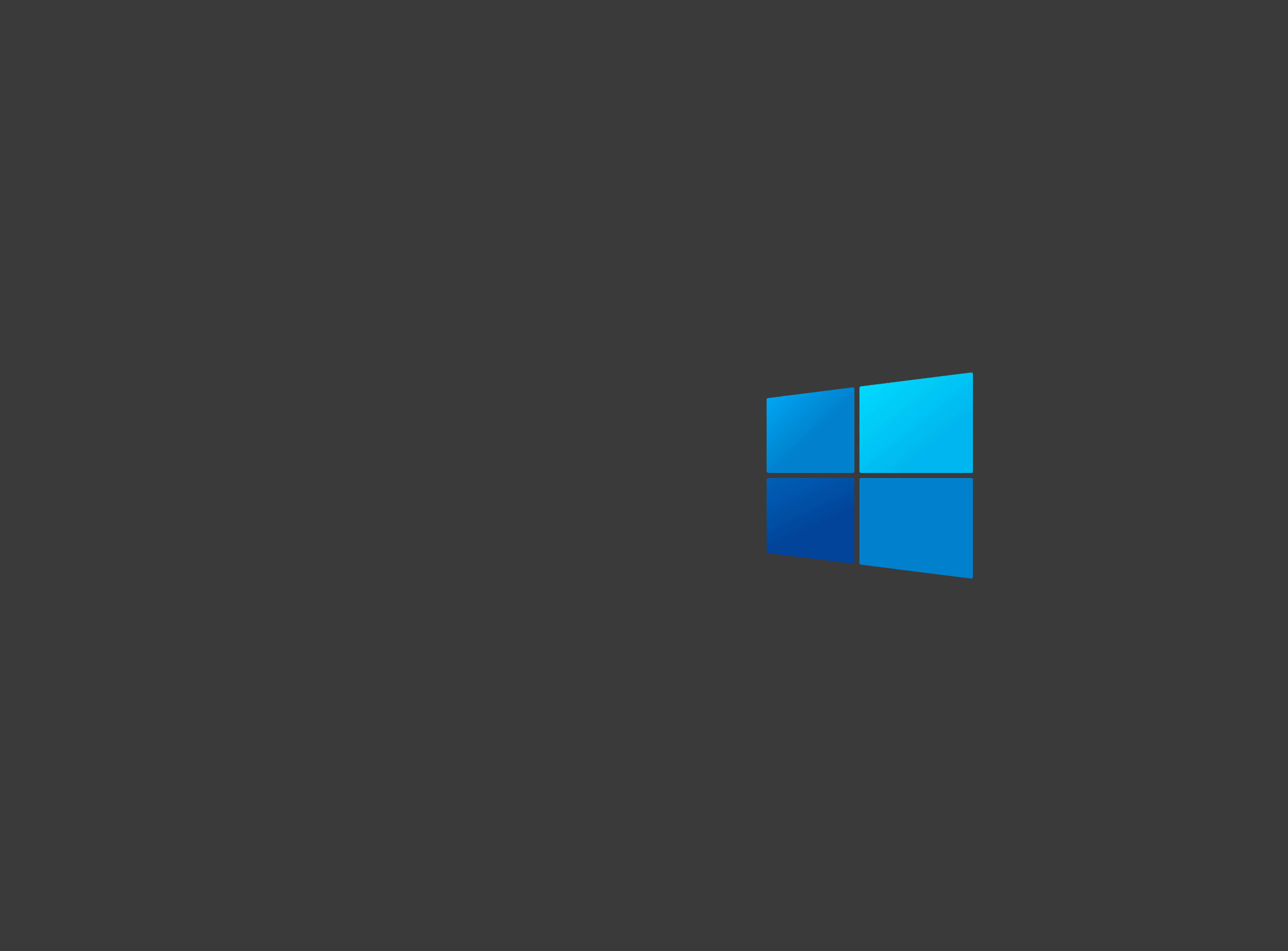 2048x1512 Windows 10 Dark Logo Minimal 2048x1512 Resolution Wallpaper ...