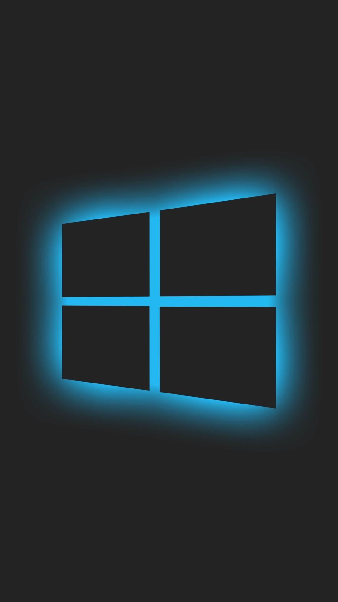 1080x1920 Windows 10 Logo Blue Glow Iphone 7 6s 6 Plus And Pixel Xl