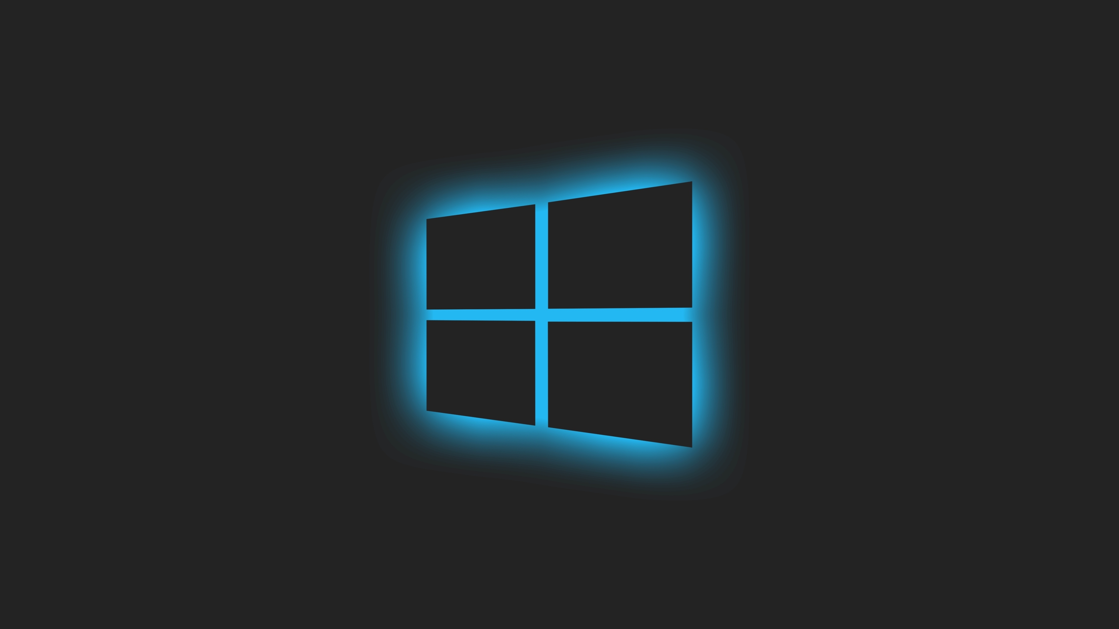 3840x2160 Windows 10 Logo Blue Glow 4k Wallpaper Hd Hi Tech 4k