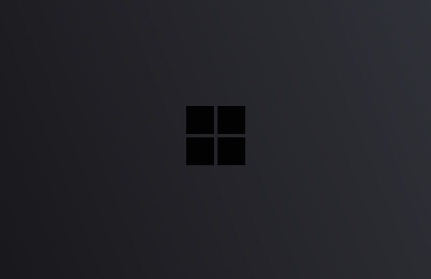850x550 Windows 10 Logo Minimal Dark 850x550 Resolution Wallpaper Hd