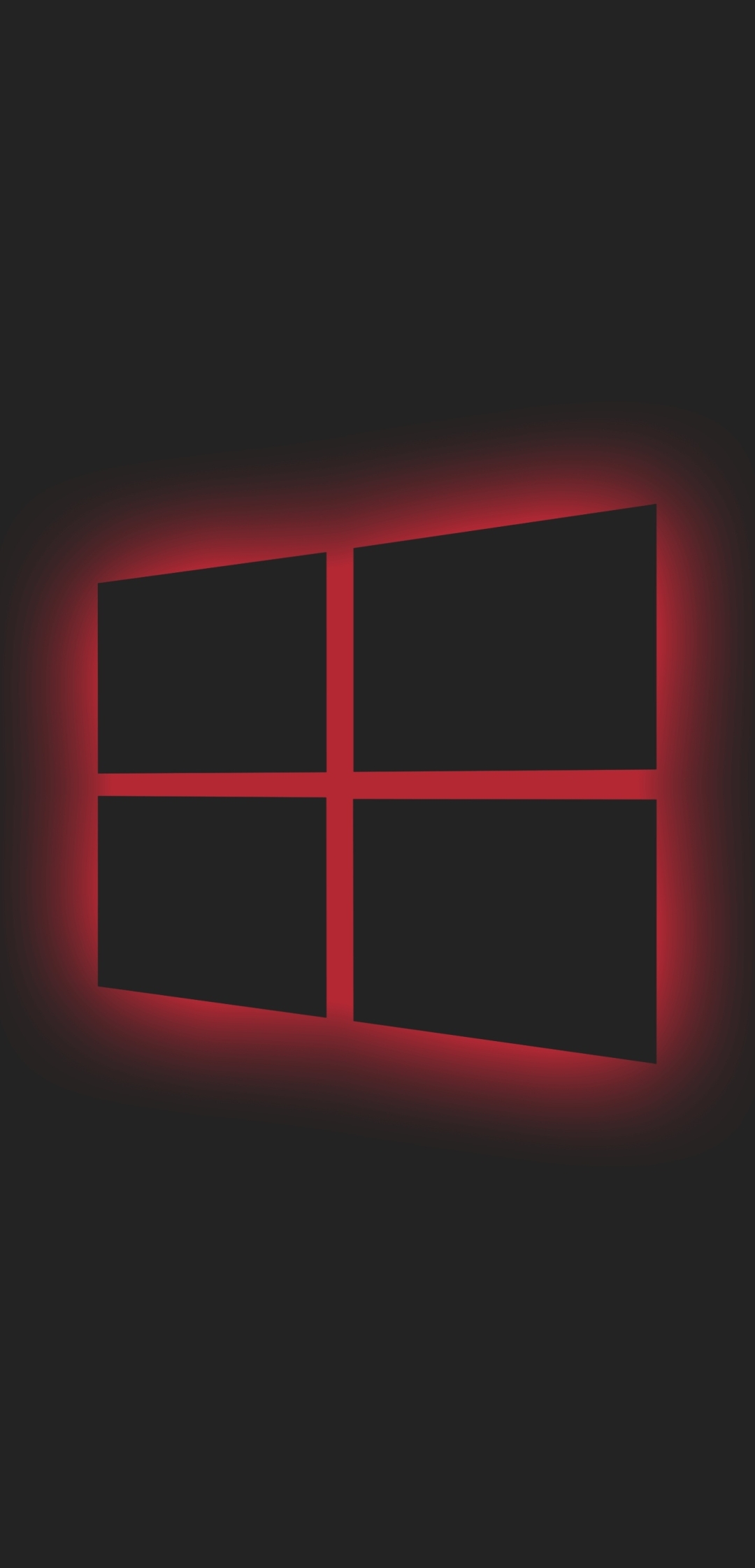 1080x2244 Windows 10 Logo Red Neon 1080x2244 Resolution Wallpaper Hd