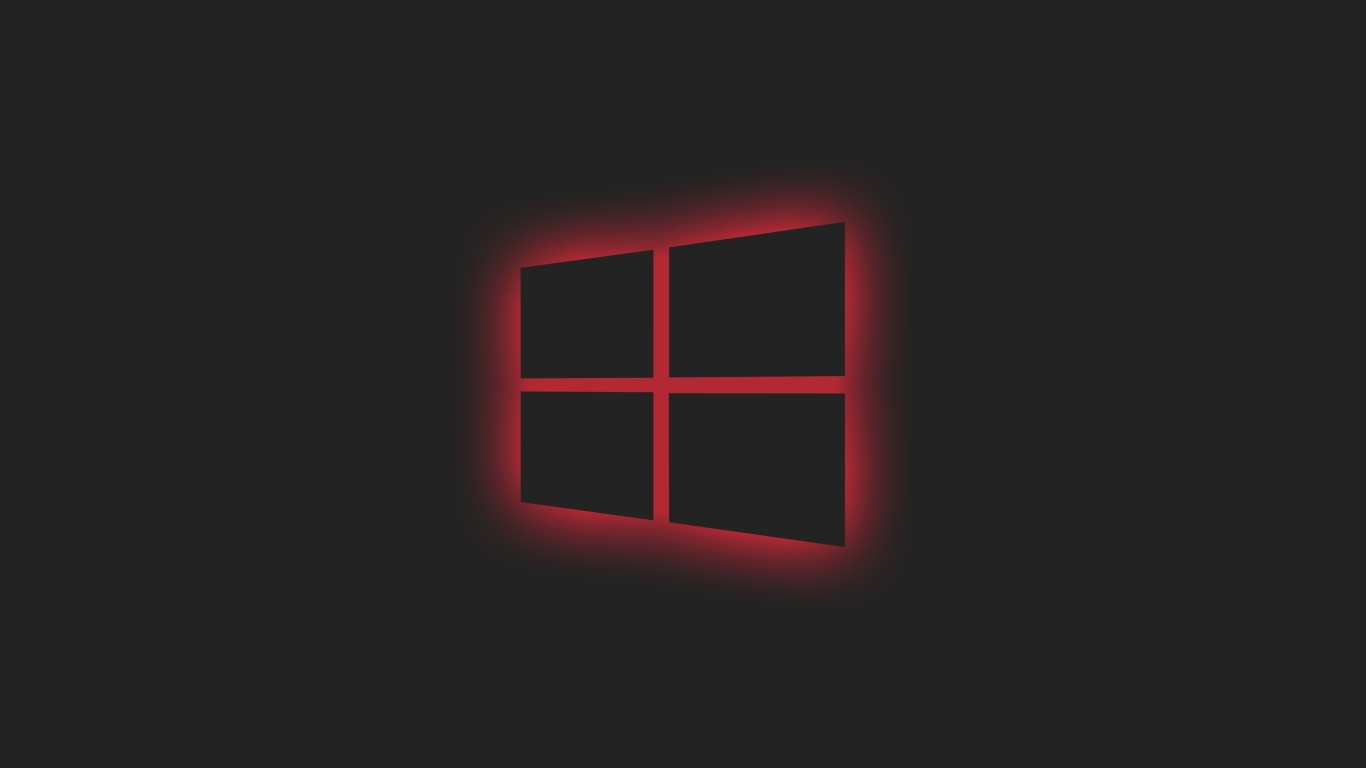 1366x768 Windows 10 Logo Red Neon 1366x768 Resolution Wallpaper Hd Hi Tech 4k Wallpapers Images Photos And Background Wallpapers Den