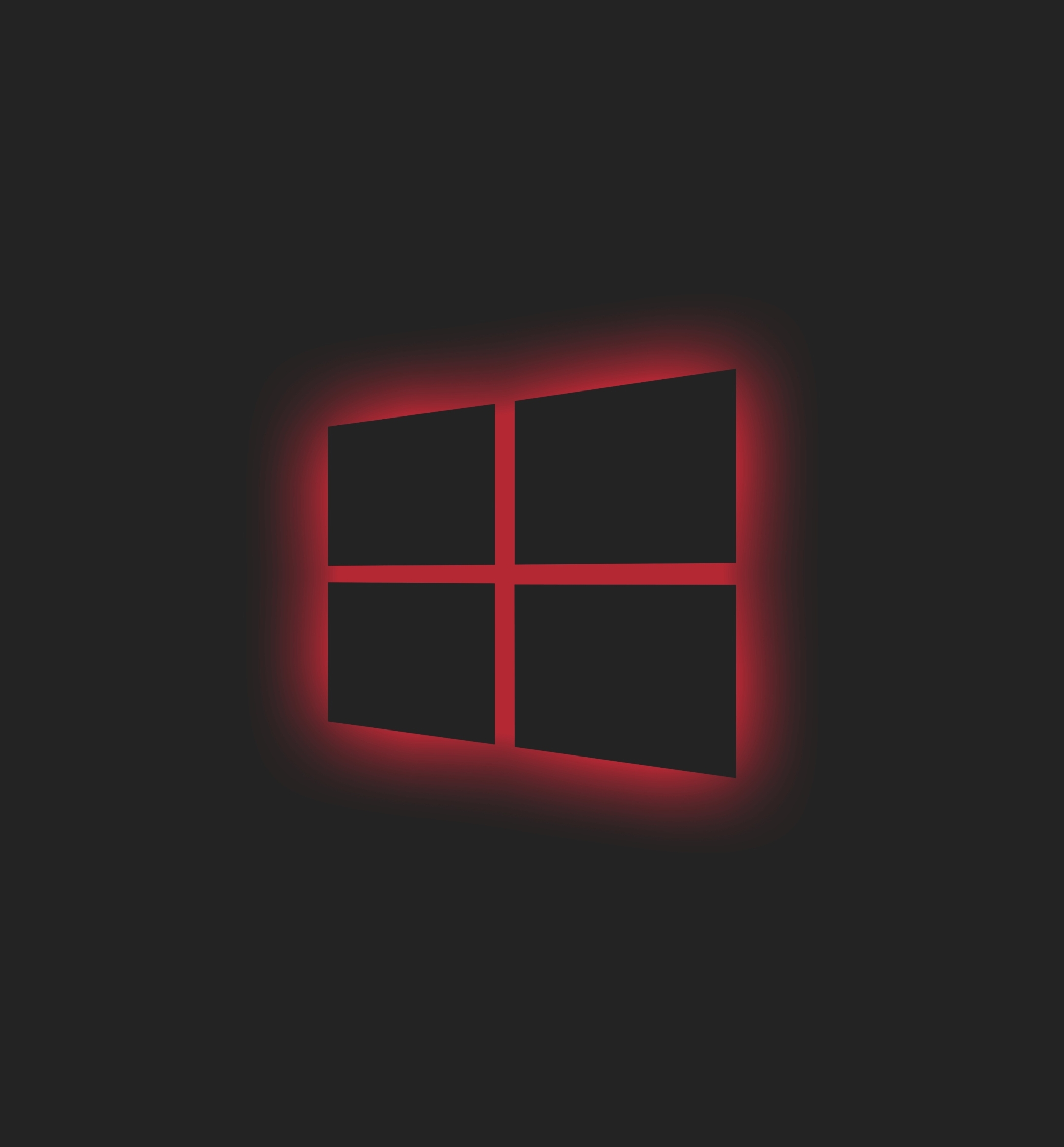 2088x2250 Windows 10 Logo Red Neon 2088x2250 Resolution Wallpaper Hd