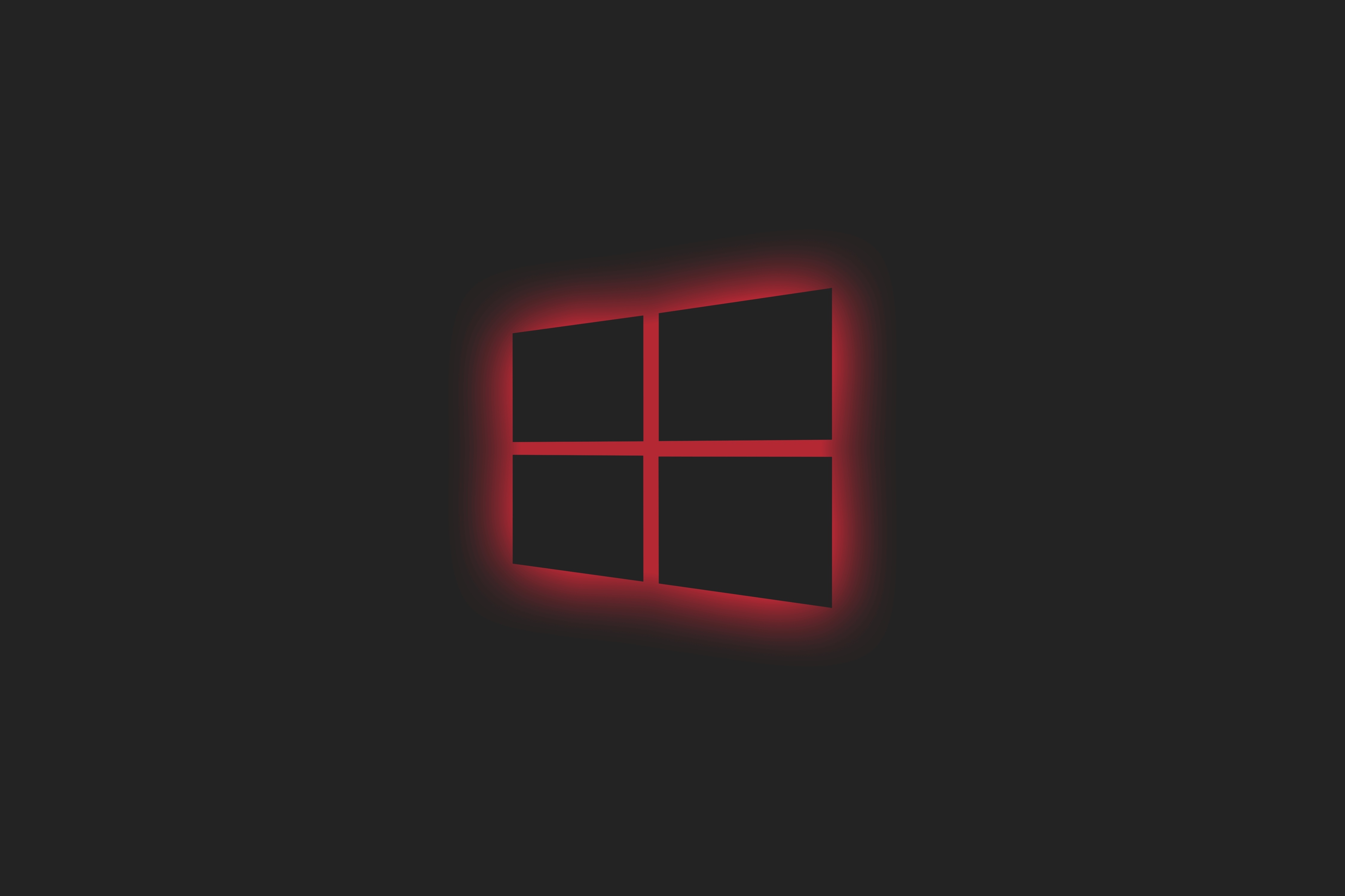 Windows 10 Logo Red Neon Wallpaper, HD Hi-Tech 4K Wallpapers, Images