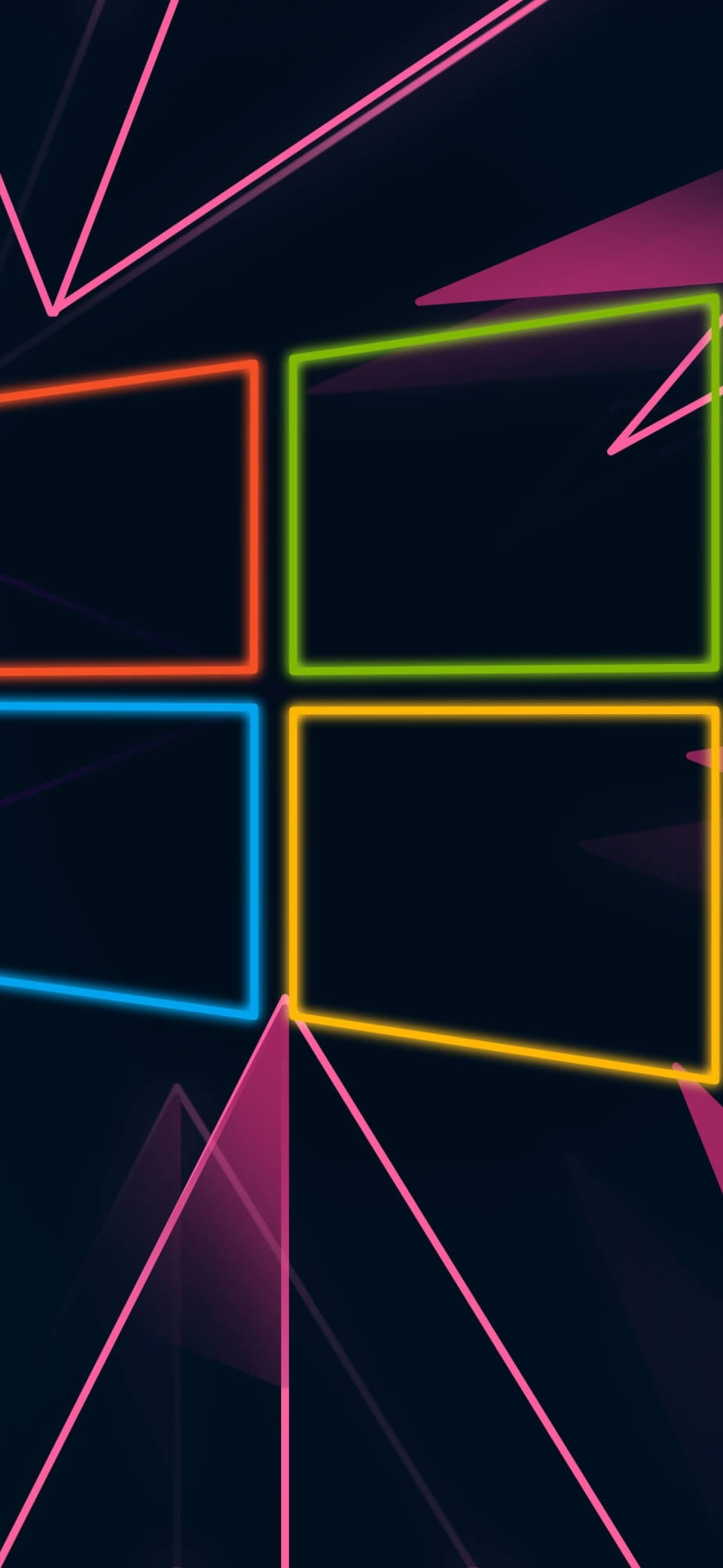 2160x4680 Resolution Windows 10 Neon Logo 2160x4680 Resolution
