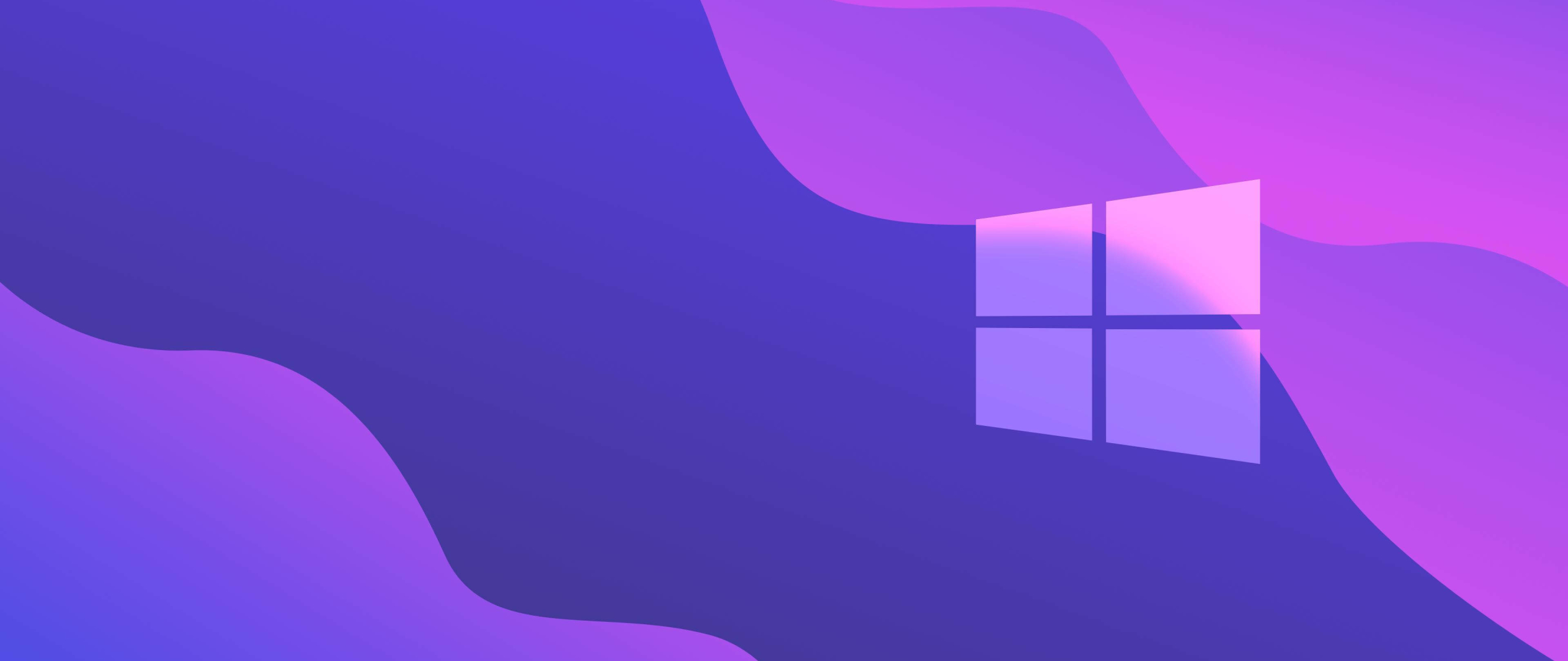 2560x1080 Windows 10 Purple Gradient 2560x1080 Resolution Wallpaper Hd