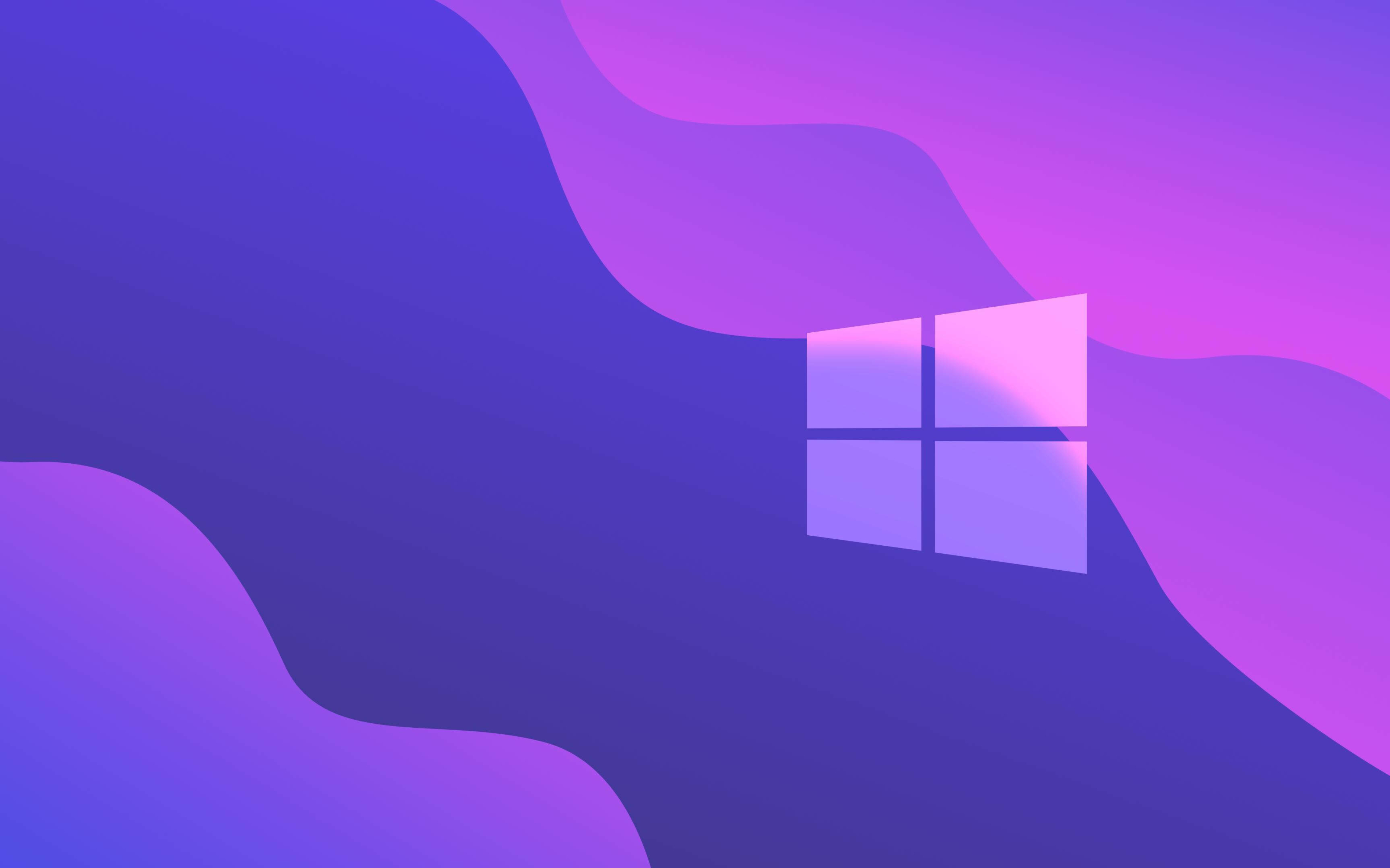 3840x2400 Windows 10 Purple Gradient UHD 4K 3840x2400 ...