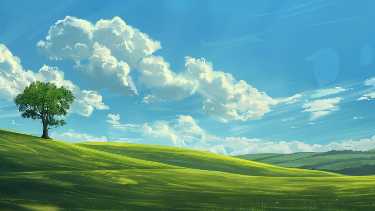 1280x720 Resolution Windows XP x 11 Anime Style Digital Art 720P Wallpaper  - Wallpapers Den