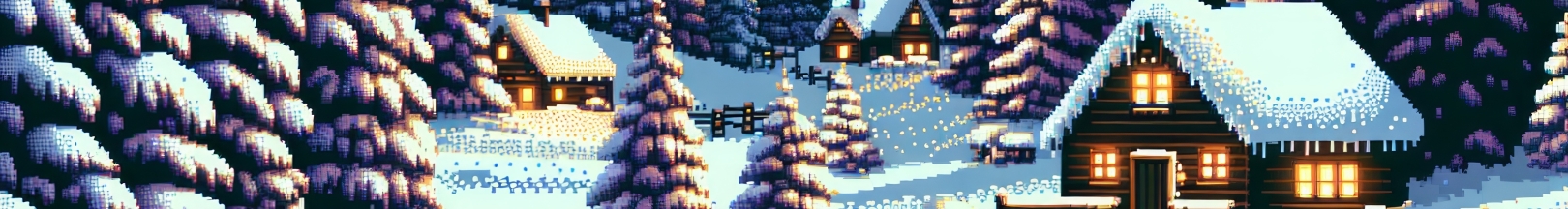 1620x216 Resolution Winter Pixel Art 1620x216 Resolution Wallpaper ...