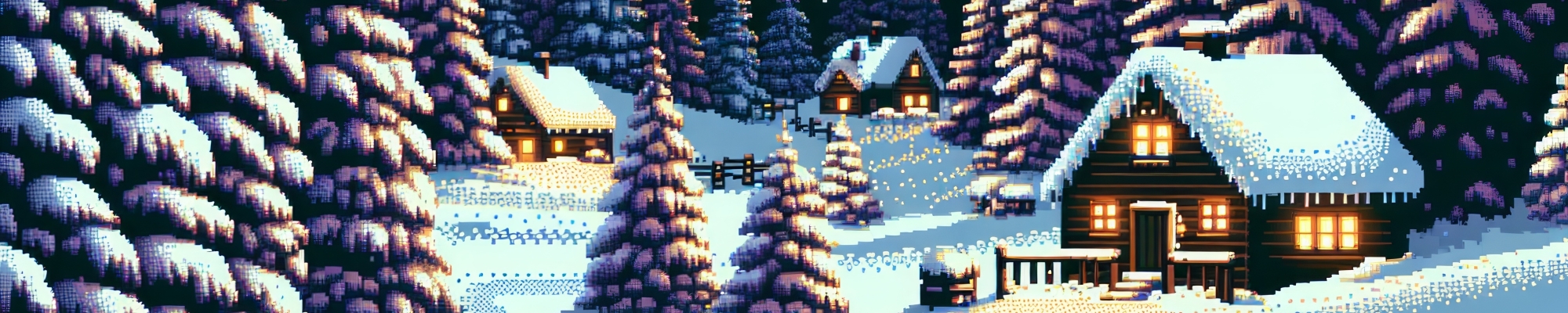 2000x400 Resolution Winter Pixel Art 2000x400 Resolution Wallpaper ...