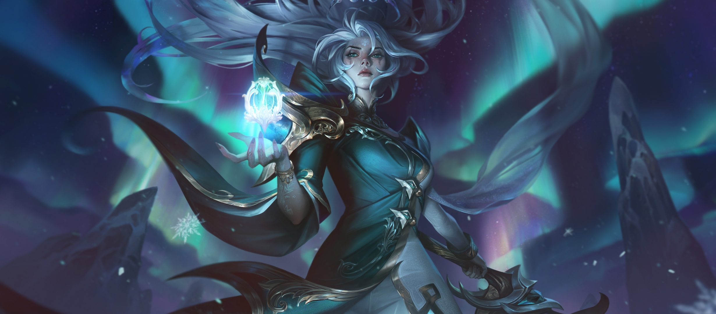 2460x1080 Winterblessed Diana League Of Legends 2460x1080 Resolution