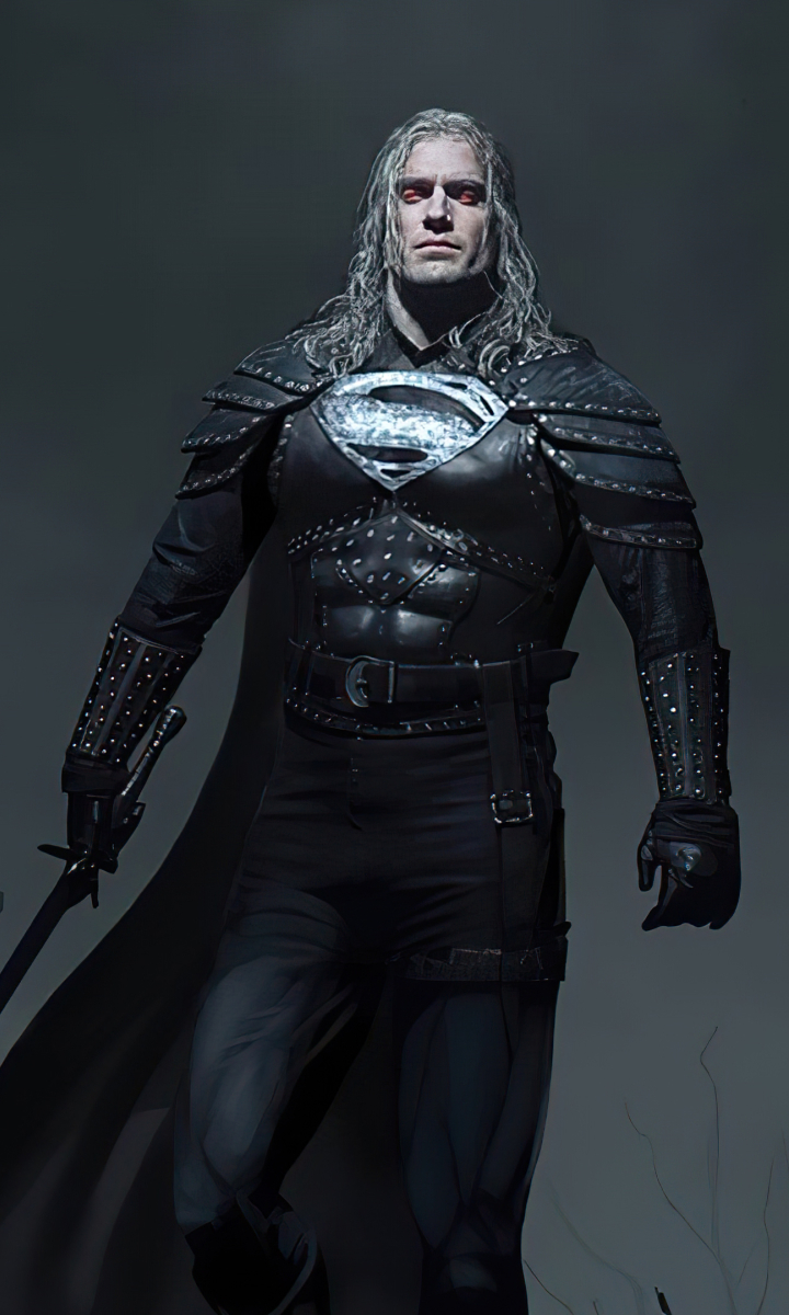 720x1200 Witcher X Superman 720x1200 Resolution Wallpaper HD 