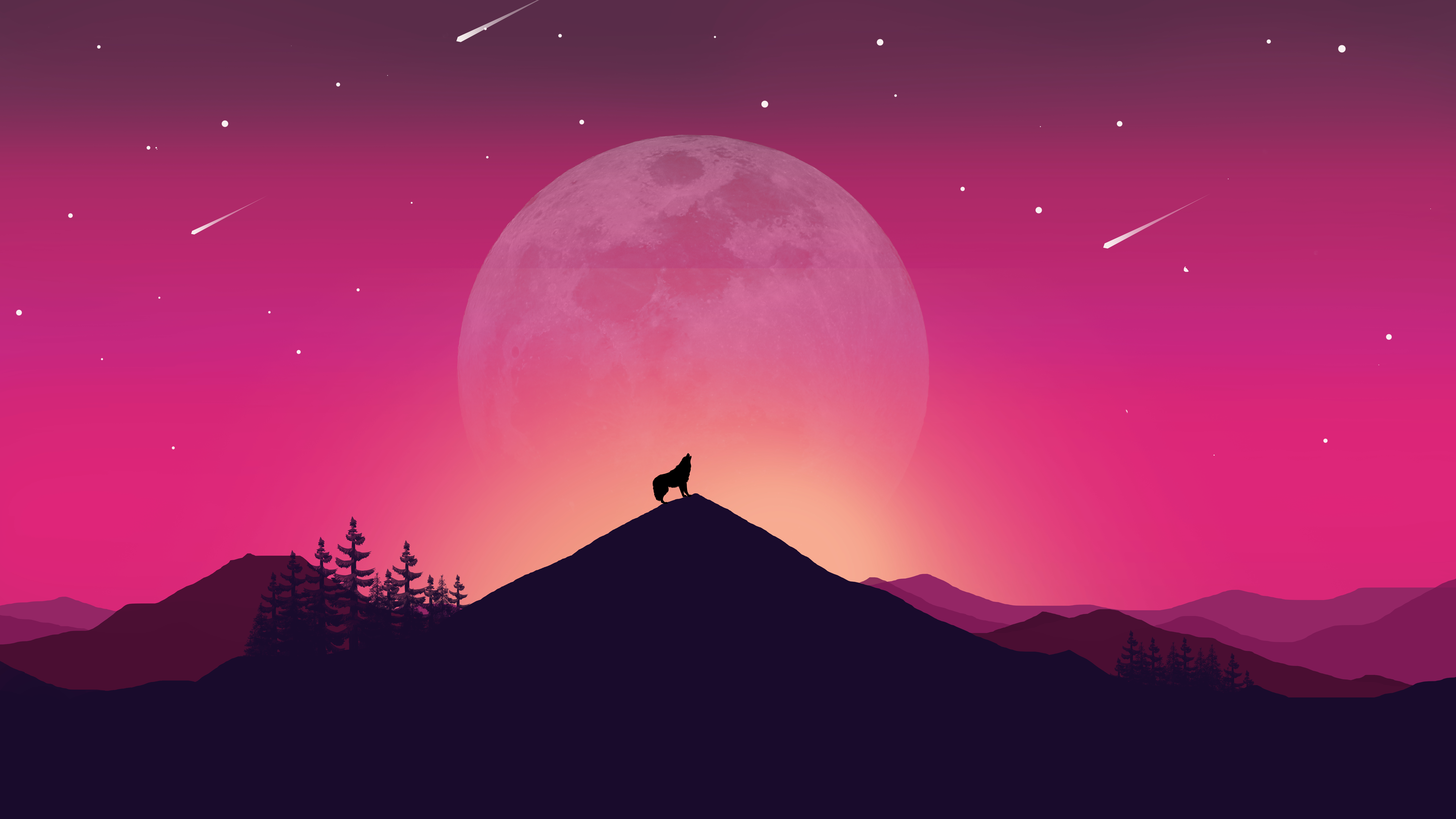 Wolf and Landscape Illustration Wallpaper, HD Artist 4K Wallpapers, Images,  Photos and Background - Wallpapers Den