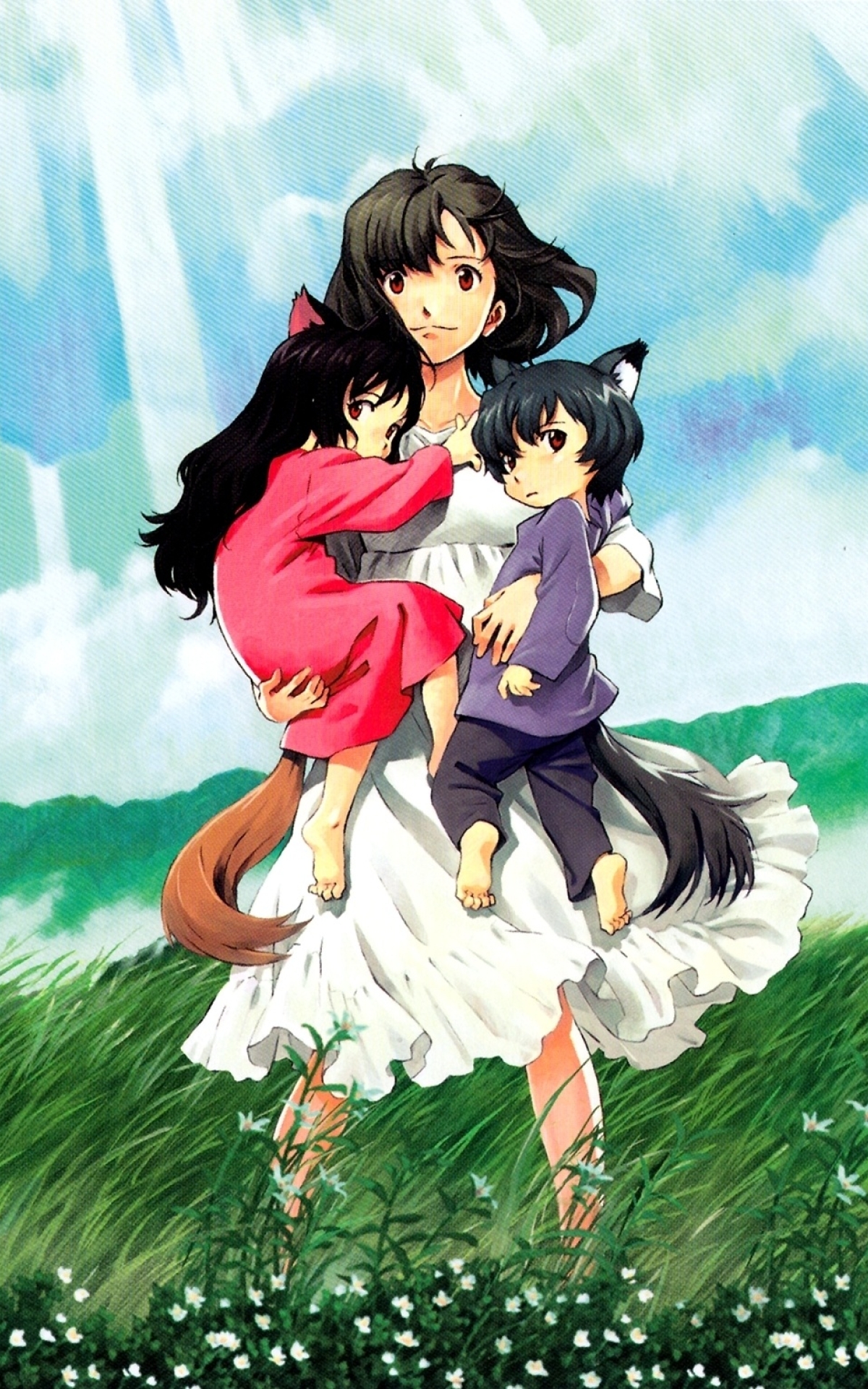 1200x1920 Resolution wolf children ame and yuki, anime, girl 1200x1920