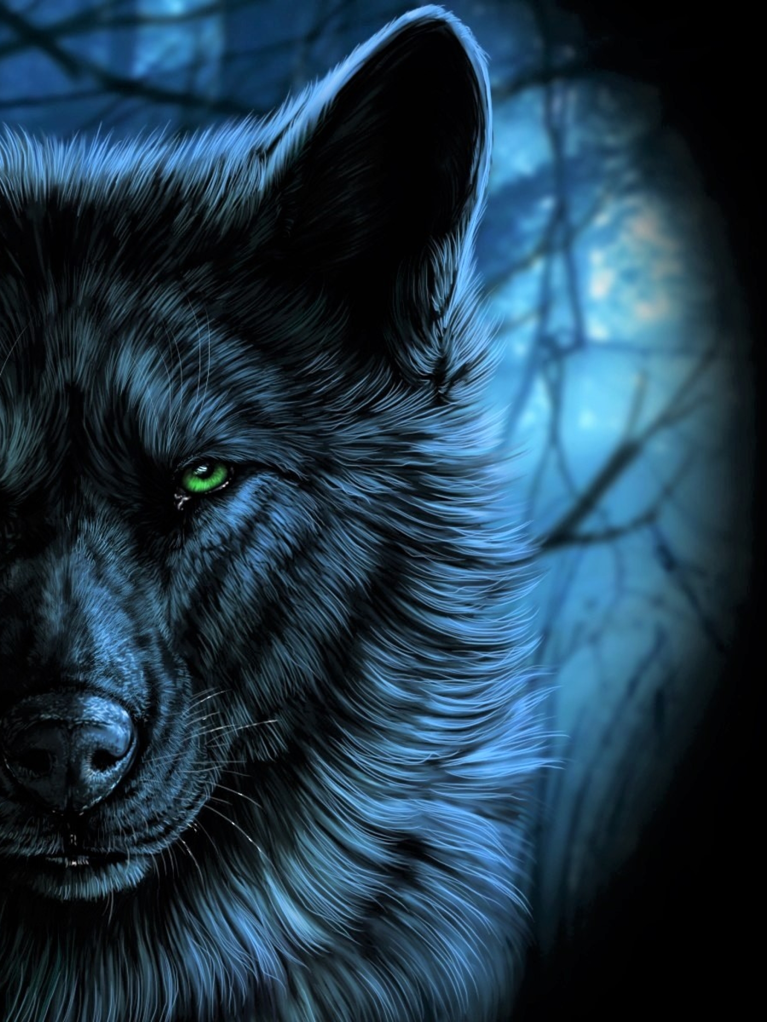 Волков про телефон. Красивый волк. Черный волк с голубыми глазами. Картинки на рабочий стол волки.