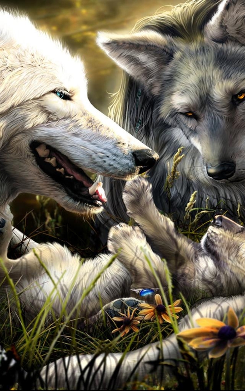 840x1336 wolves, family, birth 840x1336 Resolution Wallpaper, HD Fantasy 4K  Wallpapers, Images, Photos and Background - Wallpapers Den