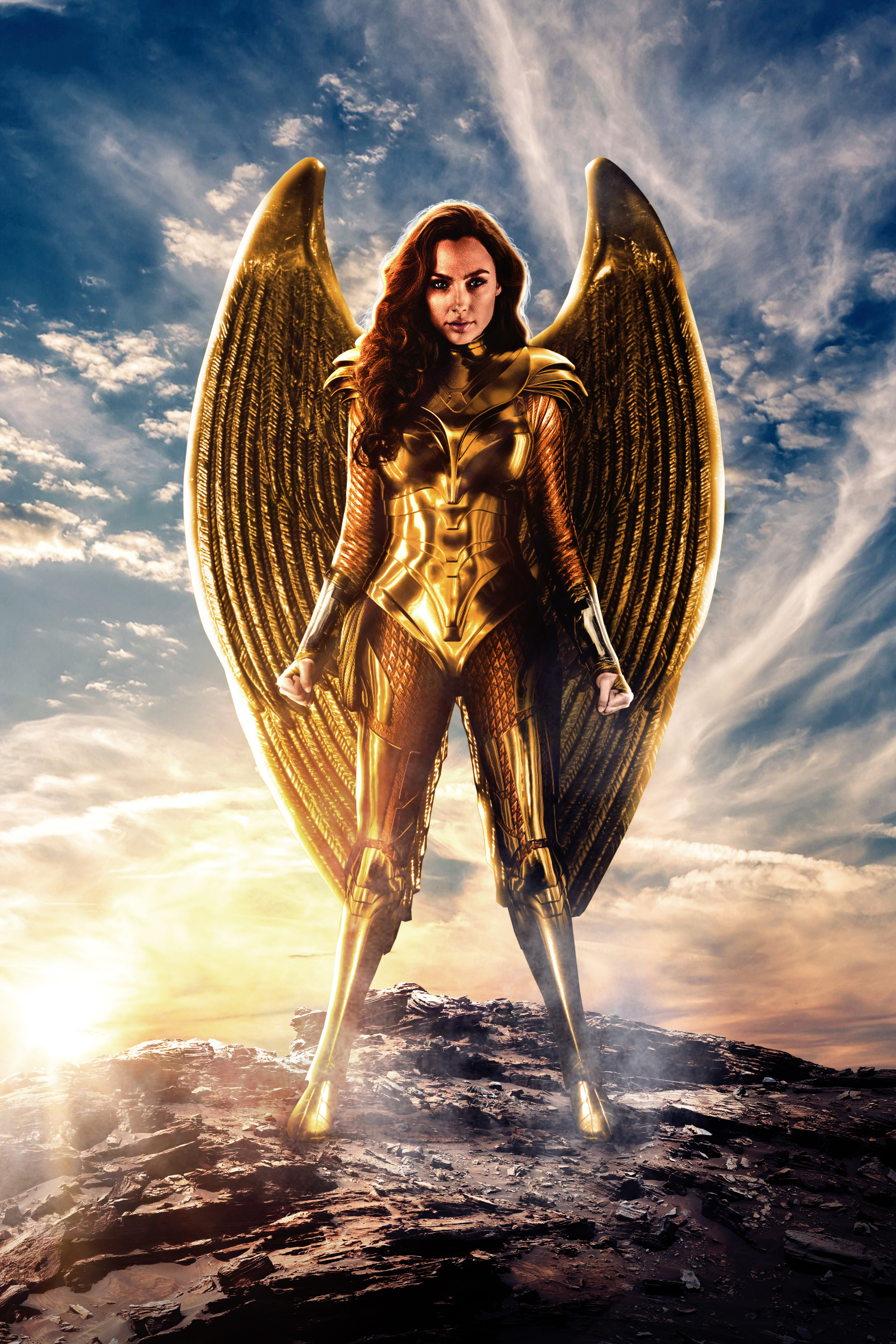 Wonder Woman Golden Eagle Armor Wallpaper Hd Movies 4k