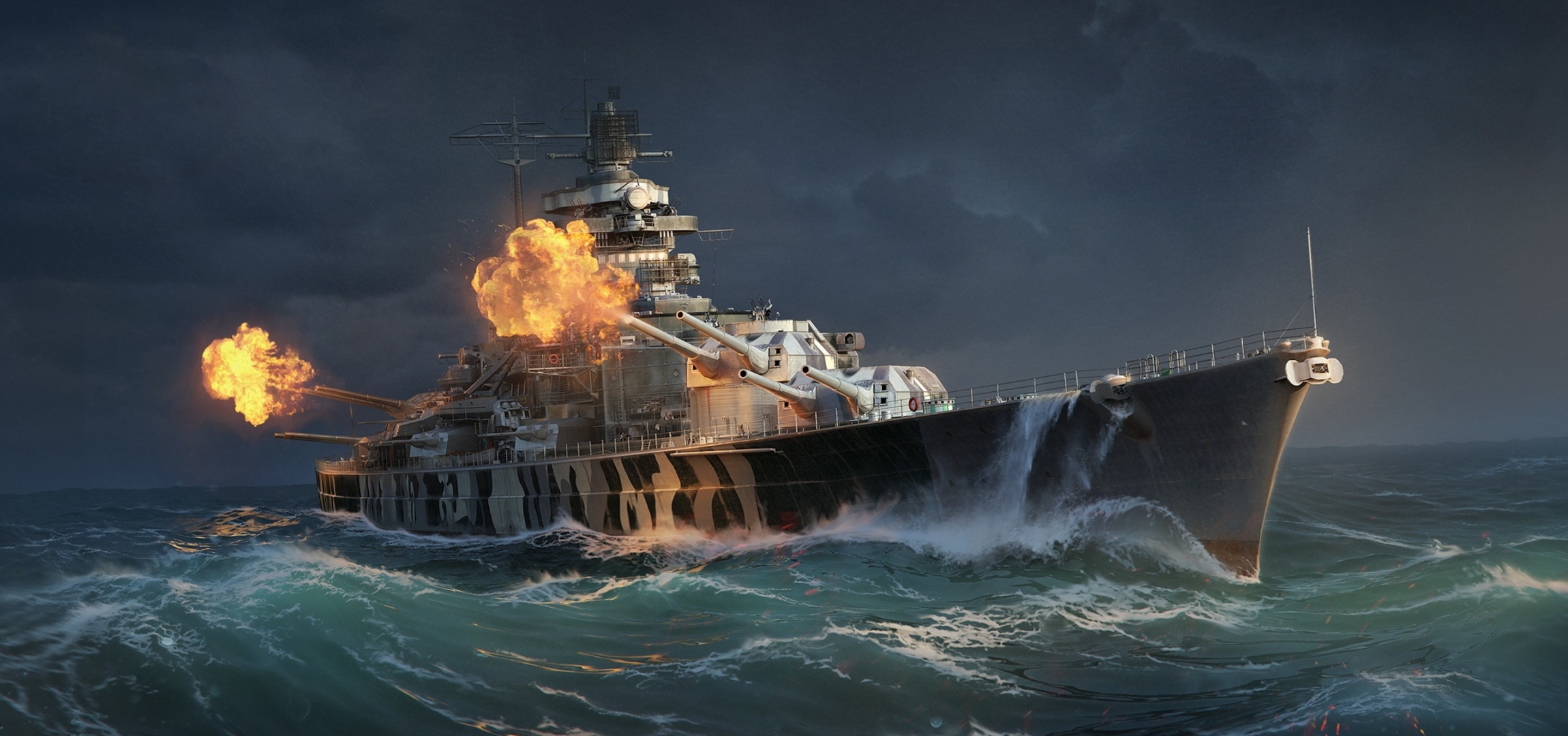 2300x1080 Resolution WOWS Game Ship 2300x1080 Resolution Wallpaper