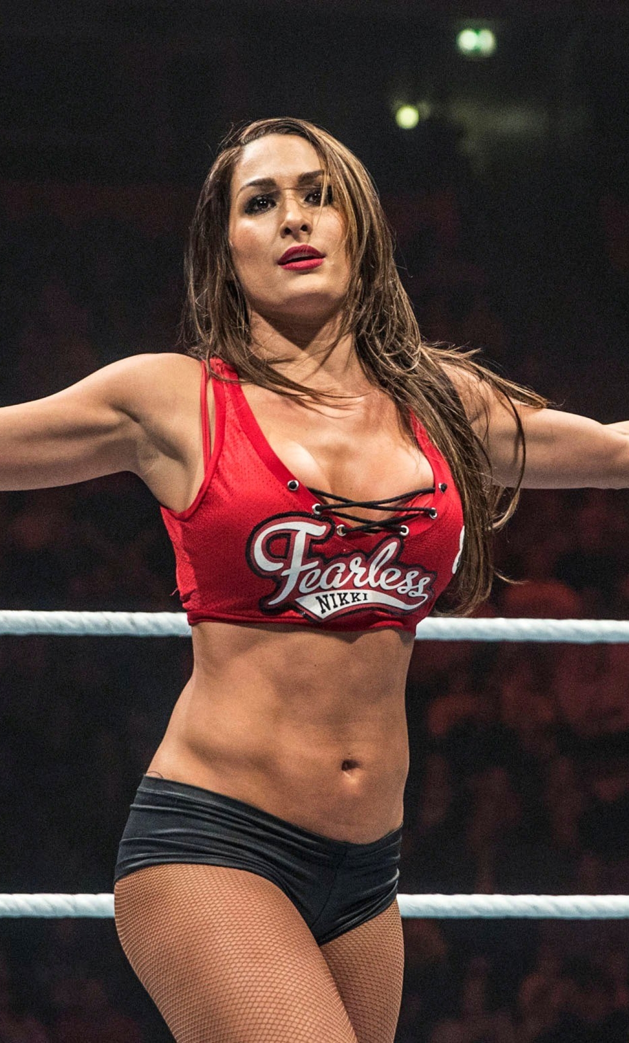 1280x2120 WWE Nikki Bella in Wrestling Ring Pose iPhone 6 plus Wallpaper,  HD Celebrities 4K Wallpapers, Images, Photos and Background - Wallpapers Den