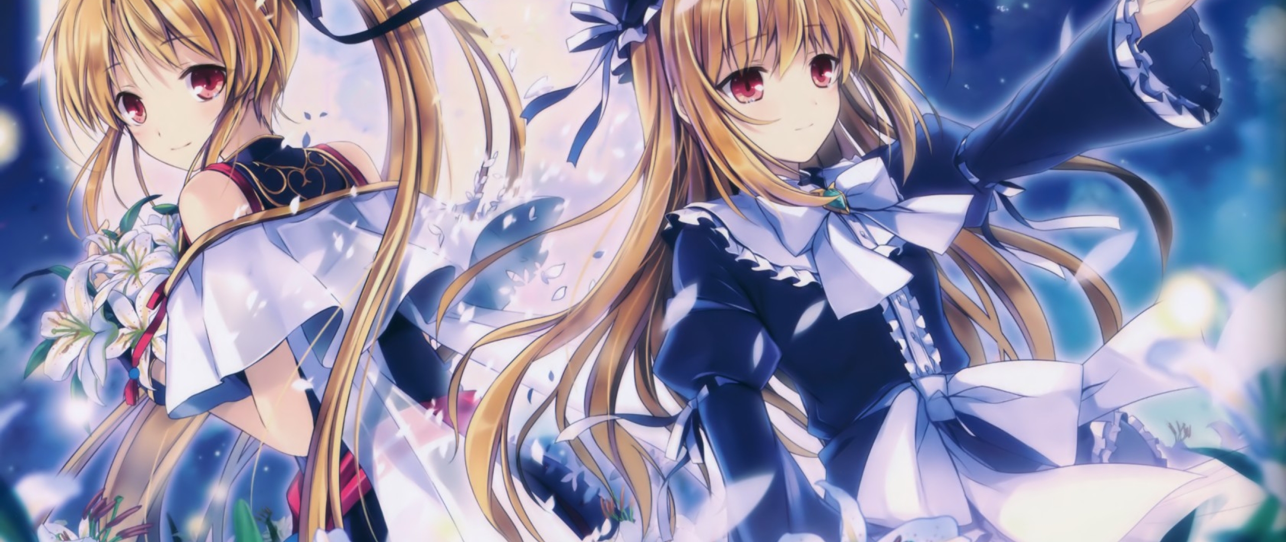 2560x1080 Resolution yoake mae yori ruri iro na, visual novel,