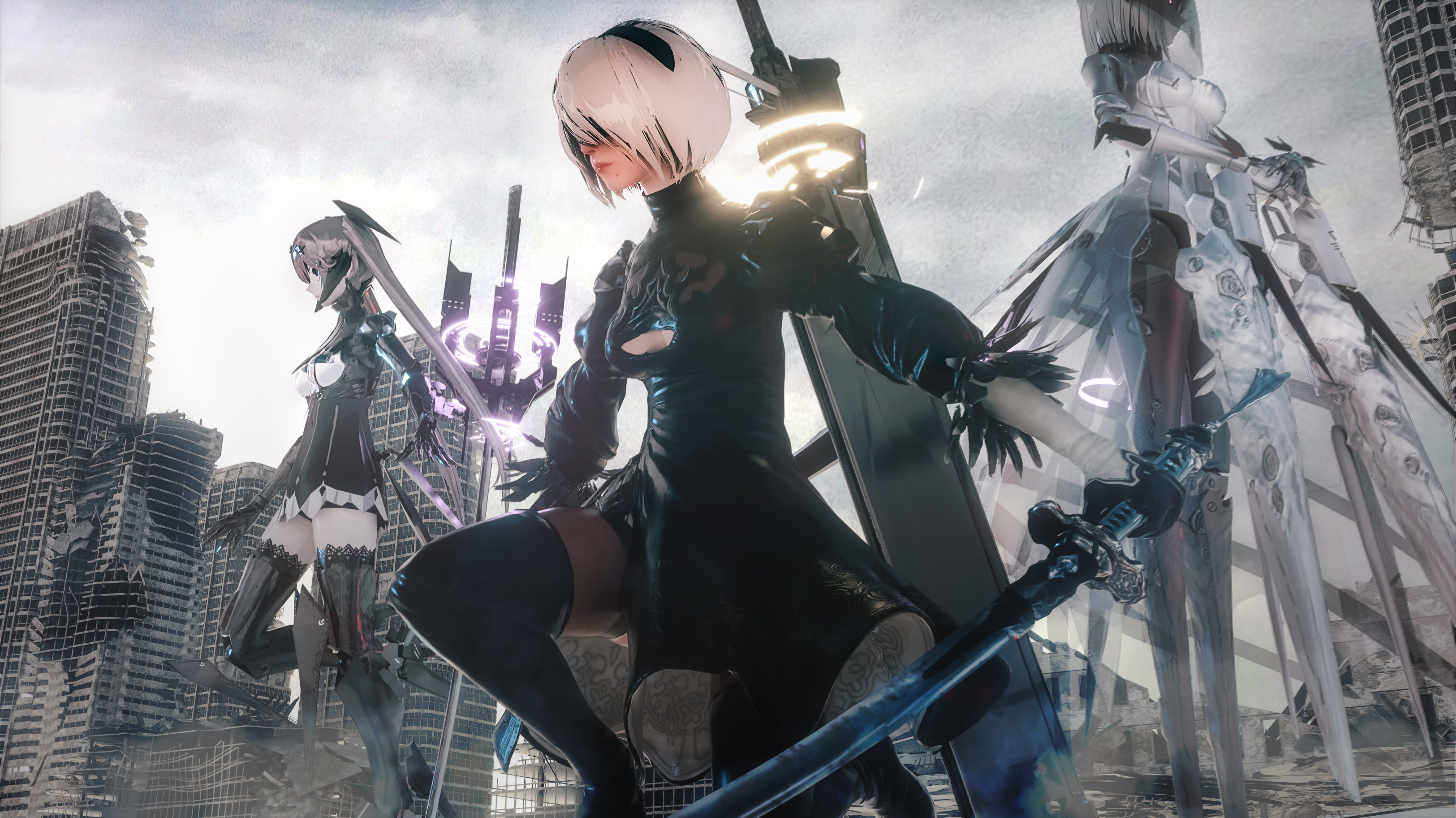 YoRHa  Type B Warrior Wallpaper, HD Anime 4K Wallpapers, Images, Photos  and Background - Wallpapers Den