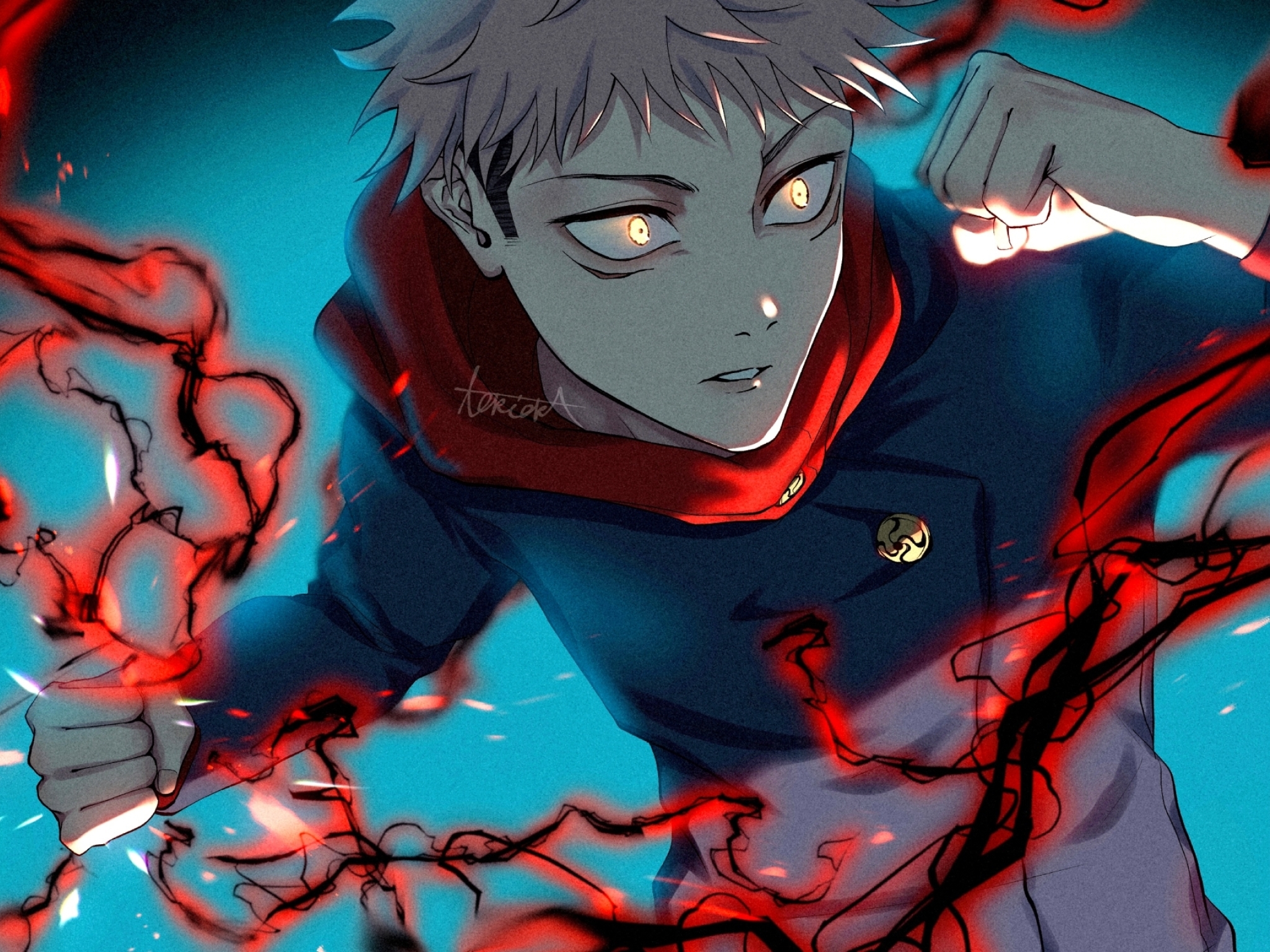 2048x1536 Resolution Yuji Itadori HD Jujutsu Kaisen Fan Art 2048x1536 ...