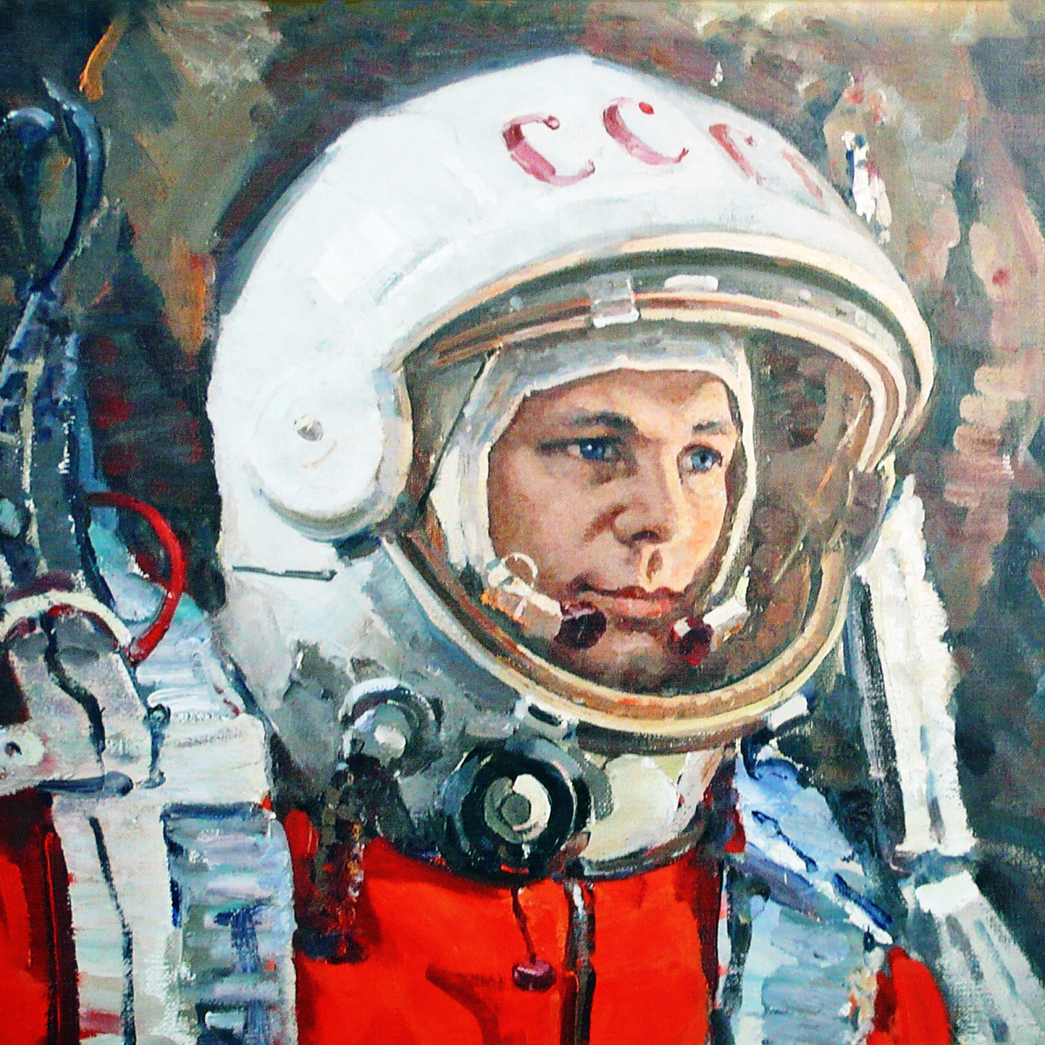 День космонавтики с большой буквы. Космонавты Гагарин Терешкова Леонов.