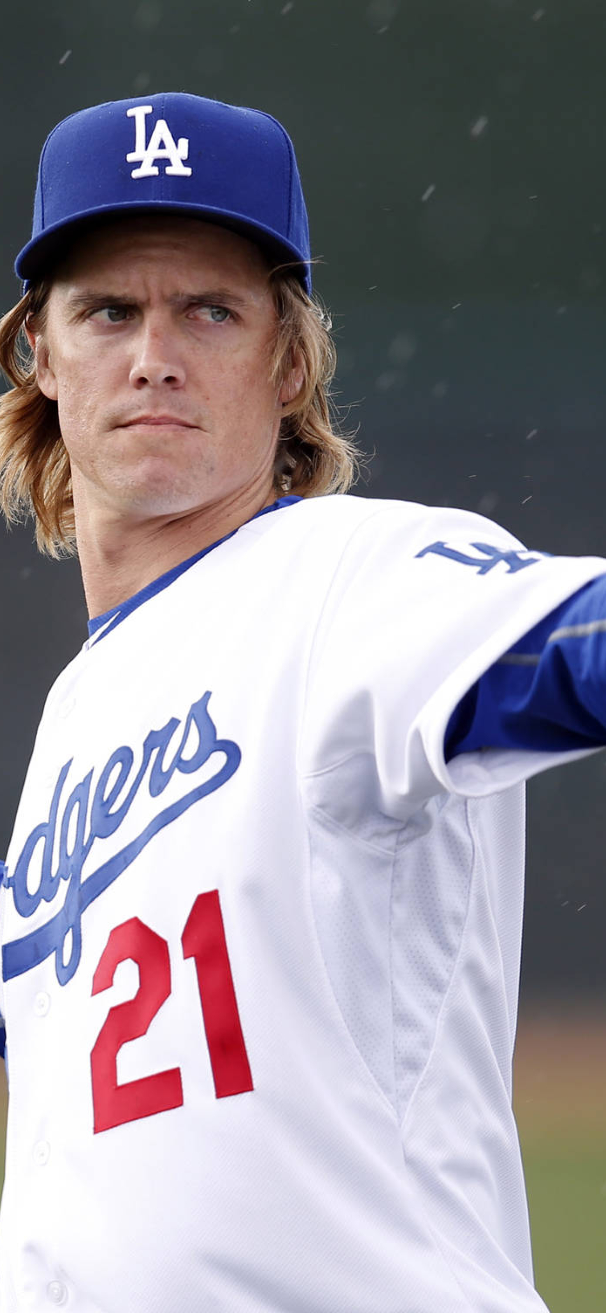 Download Dodgers Baseball Player iPhone Wallpaper