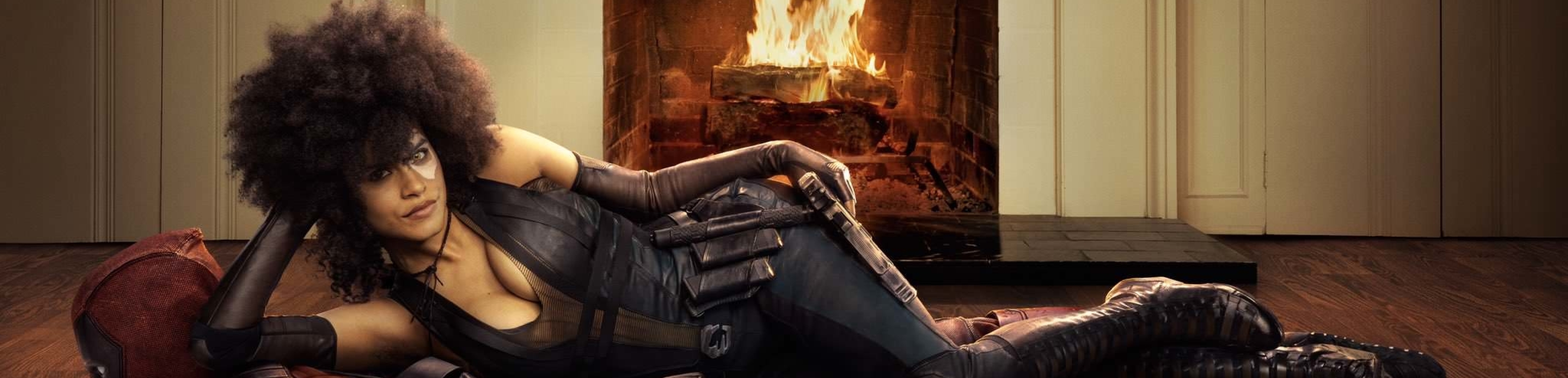 4480x1080 Zazie Beetz As Domino In Deadpool 2 4480x1080 Resolution Wallpaper Hd Movies 4k 