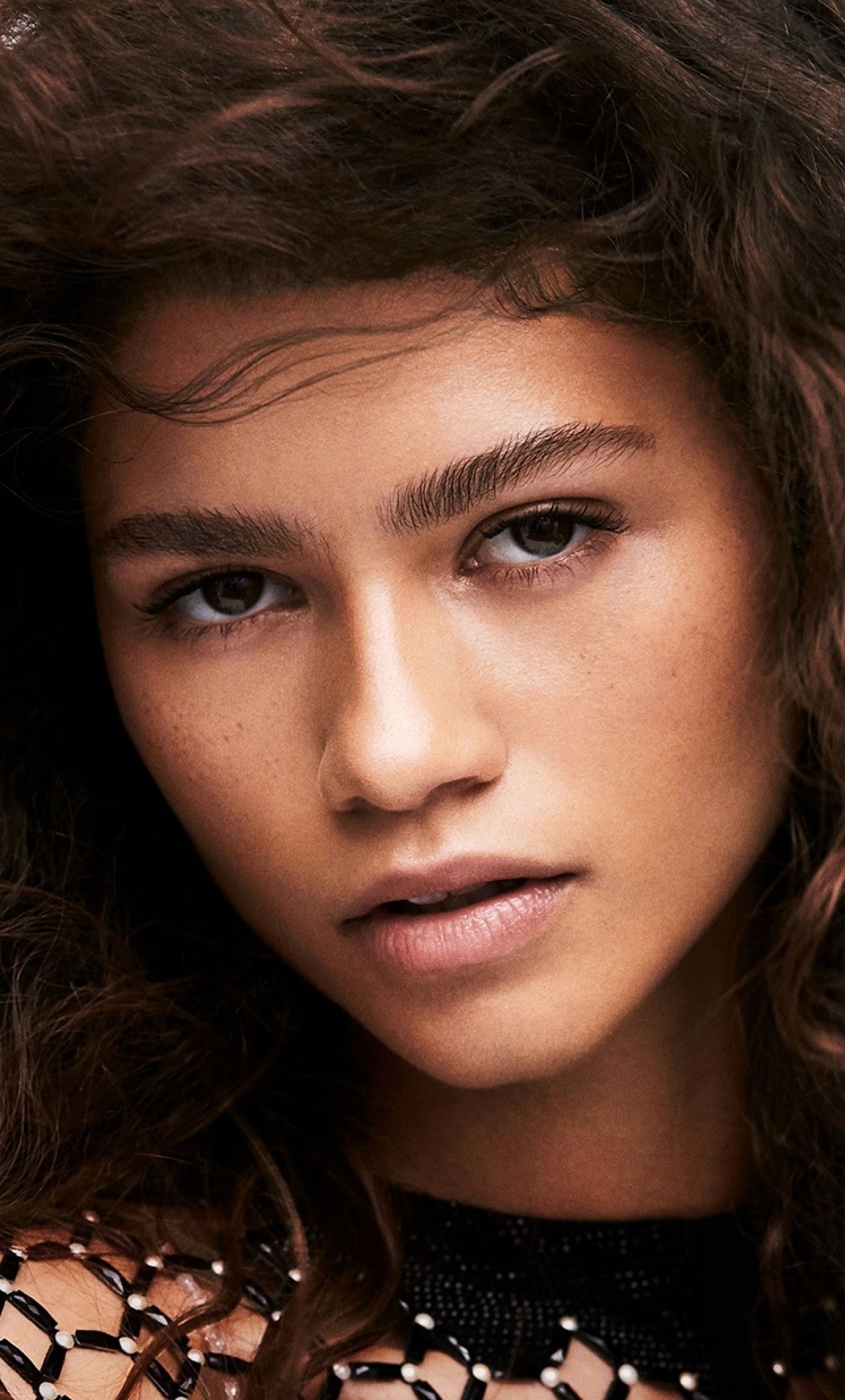 1280x2120 Zendaya Face 2019 iPhone 6 plus Wallpaper, HD Celebrities 4K