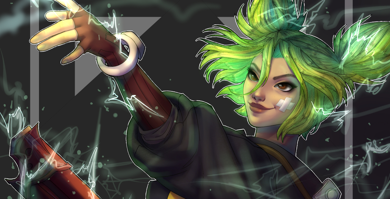 1350x689 Zeri HD League Of Legends Art 1350x689 Resolution Wallpaper