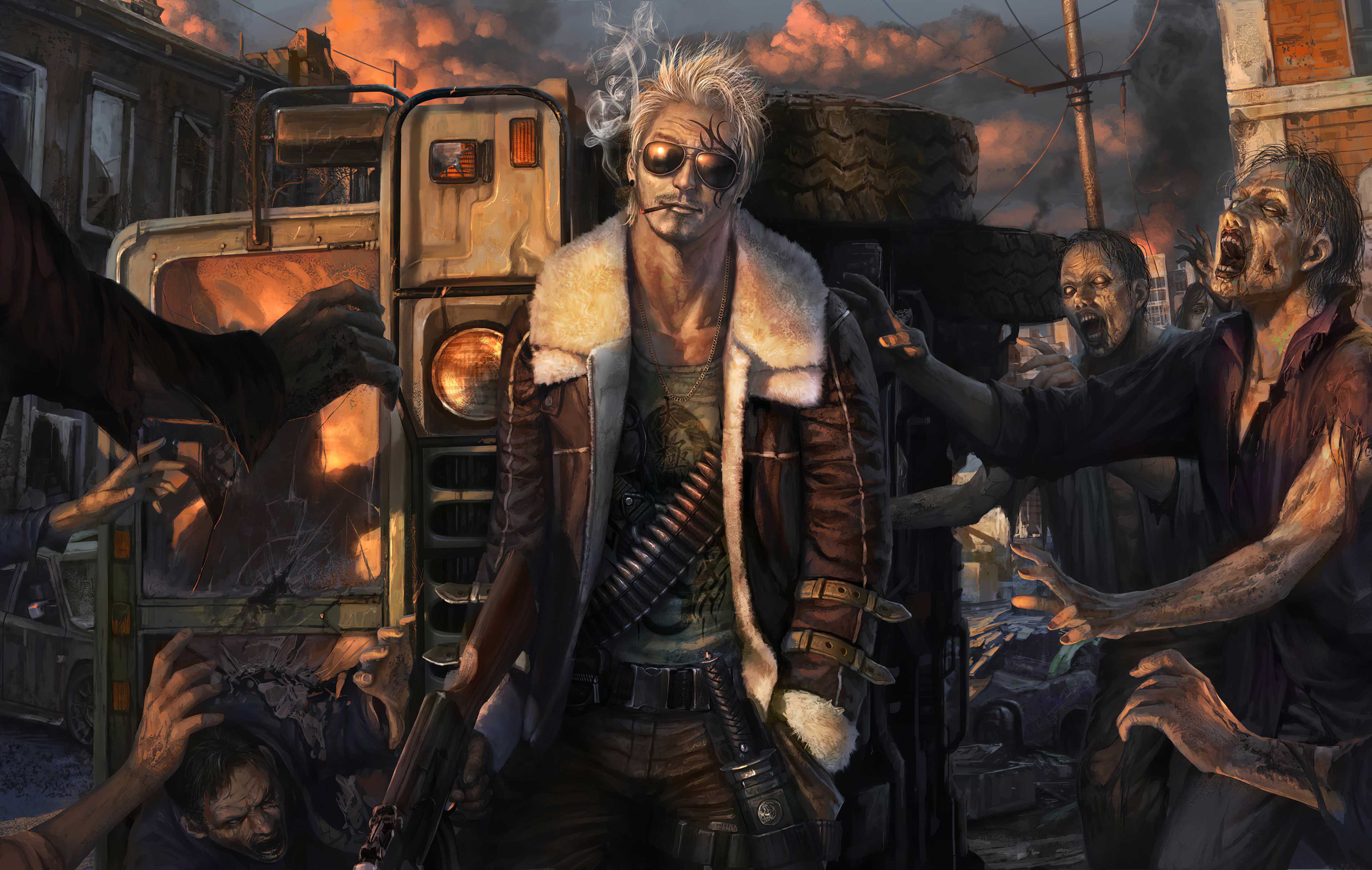 Zombie Warrior Wallpaper, HD Fantasy 4K Wallpapers, Images, Photos and  Background - Wallpapers Den