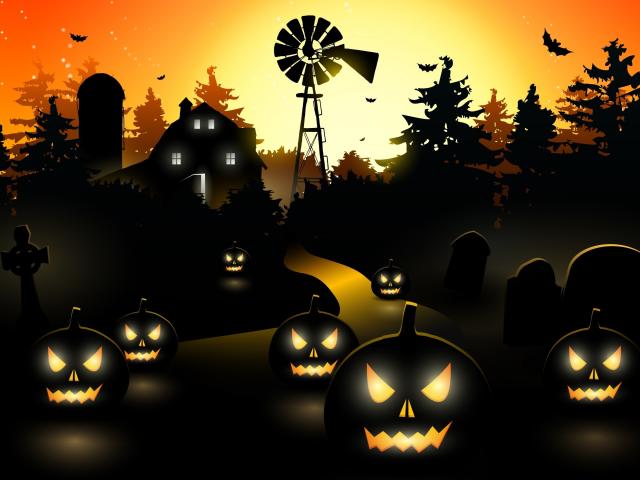 1920x1080 Halloween Haunted House 1080P Laptop Full HD Wallpaper, HD ...