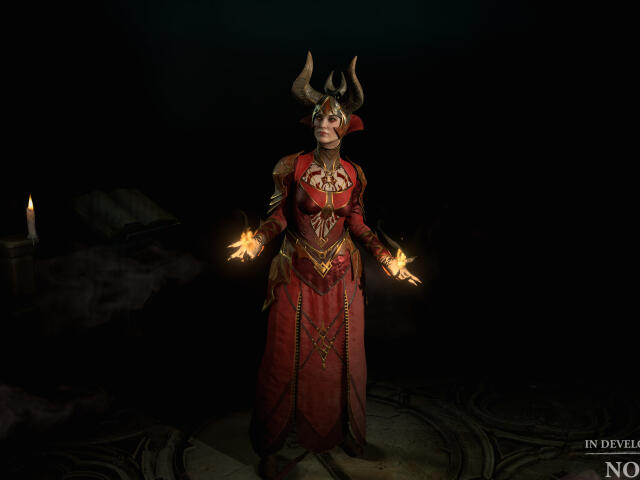 Download Diablo 4 Sorceress With Fireball Wallpaper  Wallpaperscom
