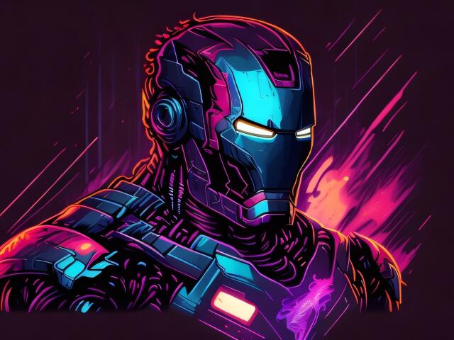 HD wallpaper: Iron Man, 4K, Armor, Neon | Wallpaper Flare