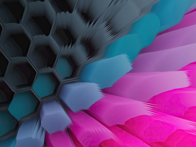 Pink Blue 4K Hexagon Wallpaper, HD Abstract 4K Wallpapers ...