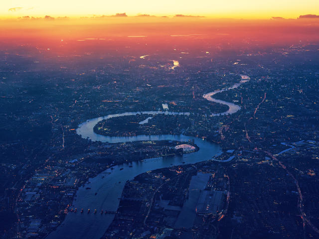 River Thames London Aerial View Wallpaper, HD City 4K Wallpapers