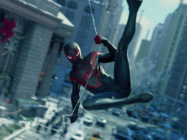 Spider-Man Miles Morales Black and Red Suit Wallpaper, HD Games 4K ...