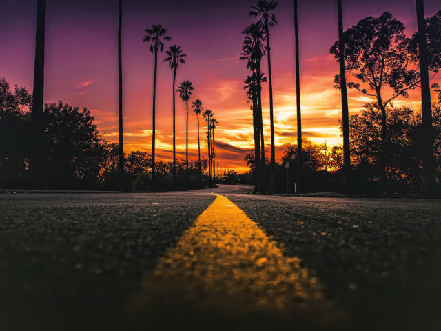 USA California Road Sunlight Street View Wallpaper, HD City 4K