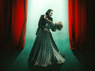 4K Joker's Dance with Partner Queen Gaga in Folie à Deux wallpaper