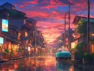 4K Lonely Japanese City wallpaper