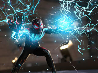 4K Miles Morales Power HD Marvel's Spider-Man 2 wallpaper