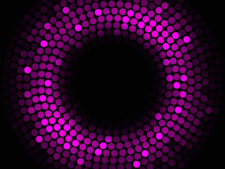 4K Purple Circles Violet Black Wallpaper