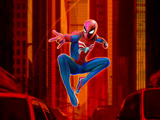 4K Spider-Man PS4 Gaming Art wallpaper