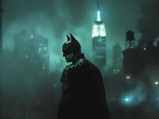 5K Batman Digital Poster wallpaper