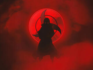 5K Itachi Uchiha Minimal Power Art wallpaper