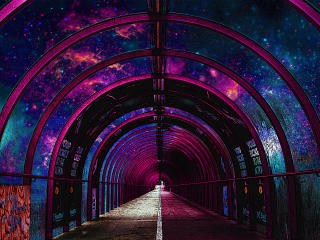A Space Tunnel wallpaper