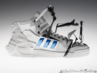 adidas, robot, sneaker wallpaper