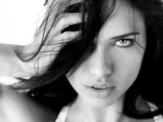 Adriana Lima Black And White Wallpapers  wallpaper