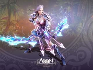 aion the tower of eternity, girl, shield wallpaper